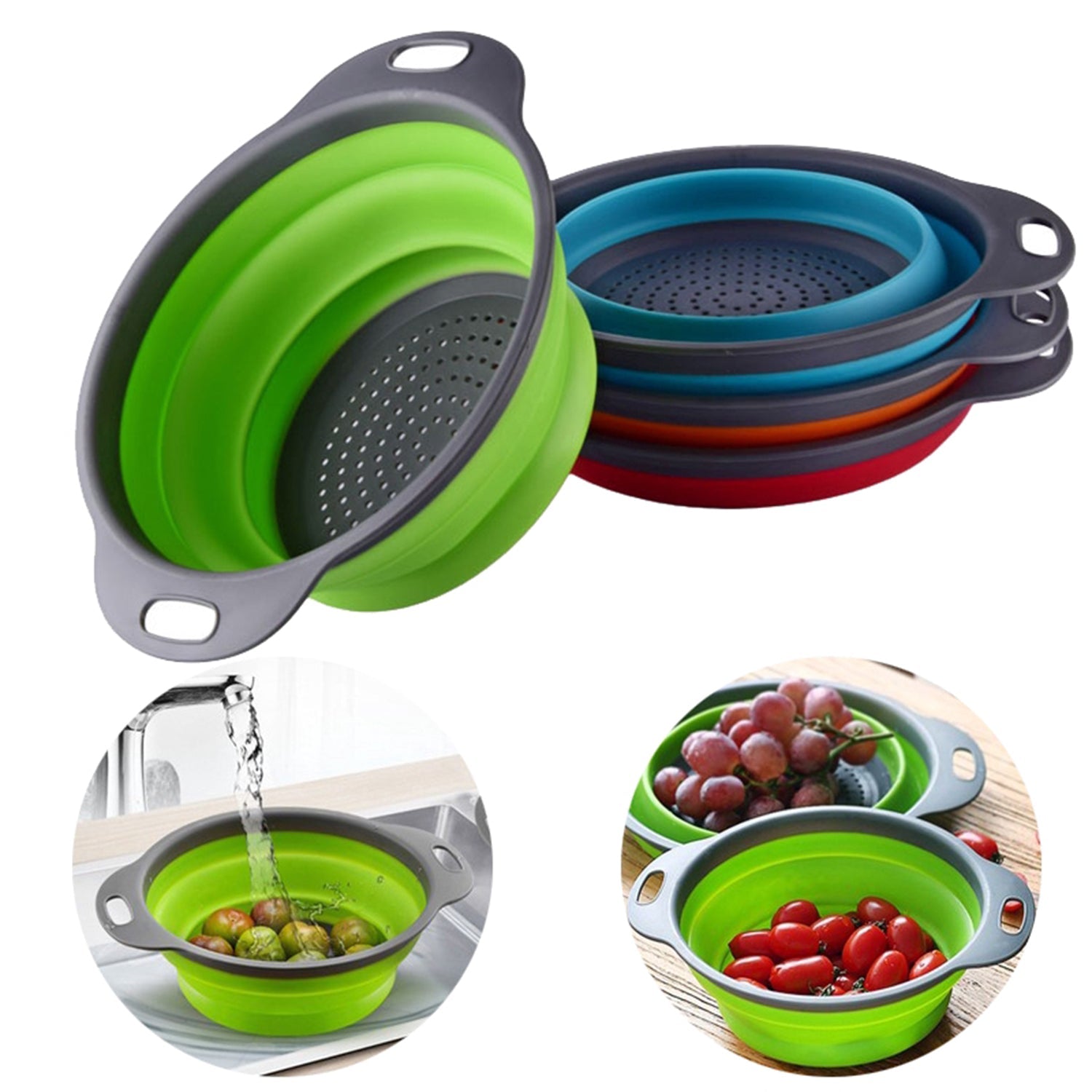 2712 Round Sili Strain used in all kinds of household and official kitchen purposes as a Foldable utensil. DeoDap 2712 Round Sili Strain used in all kinds of household and official kitchen purposes as a Foldable utensil. DeoDap